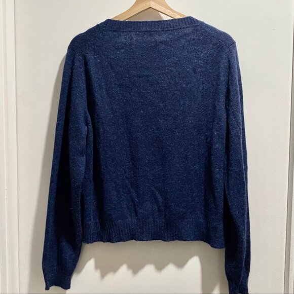 Peruvian Connection Quiet Luxury Minimalist Preppy Crop Peru Alpaca Sweater XL - Picture 2 of 5